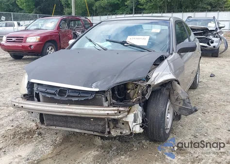 2002 Honda Civic Ex z USA, uszkodzony, nr VIN 1HGEM22912L014056